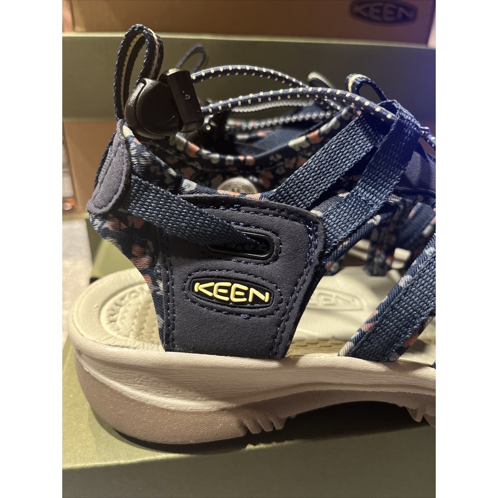 Woman's Sandals KEEN Whisper Size 8.5 NEW IN BOX. Navy/ Birch - Picture 4 of 14